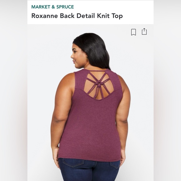 Market & Spruce sleeveless knit top. - Picture 1 of 3